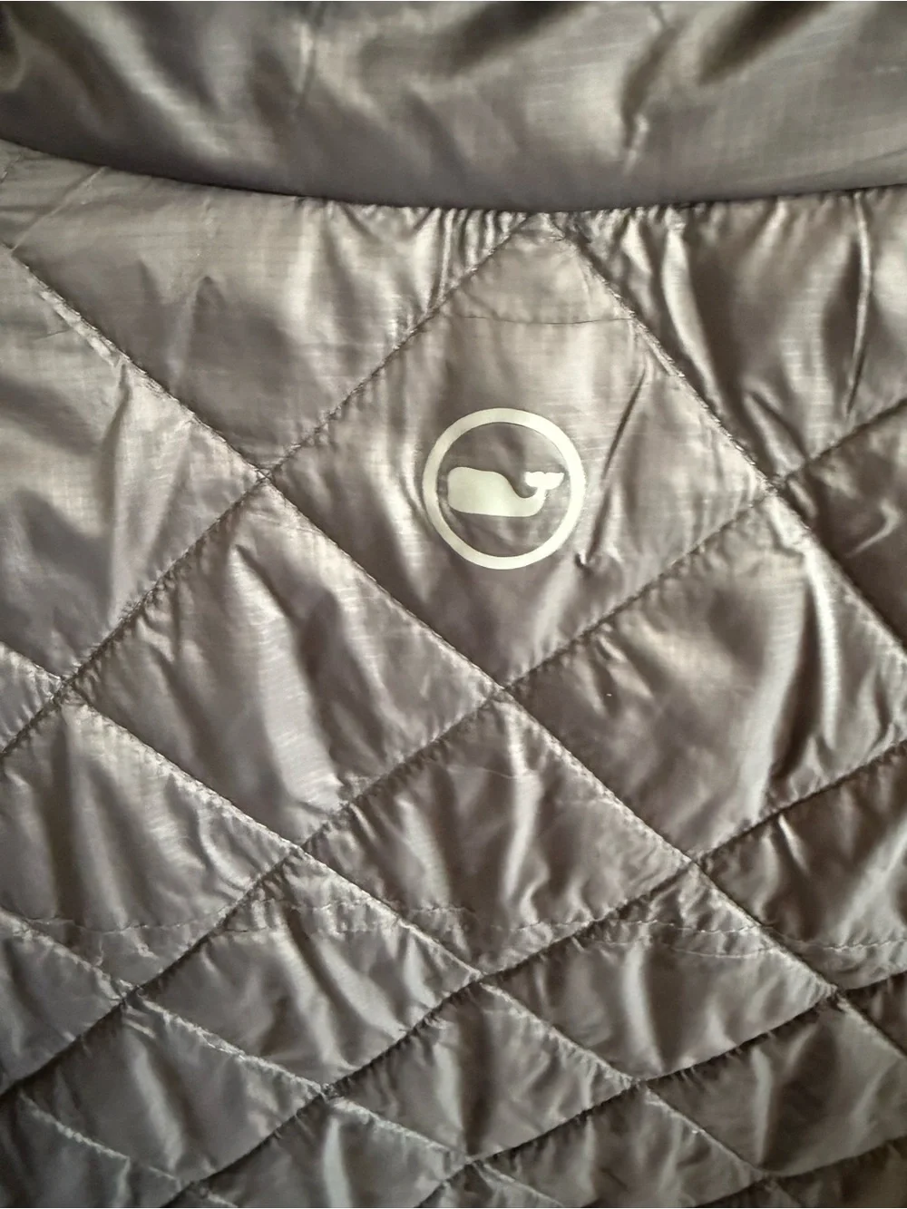 Vineyard Vines Performance Quilted Snap Front Jacket Gray 2XL Lightweight Men’s